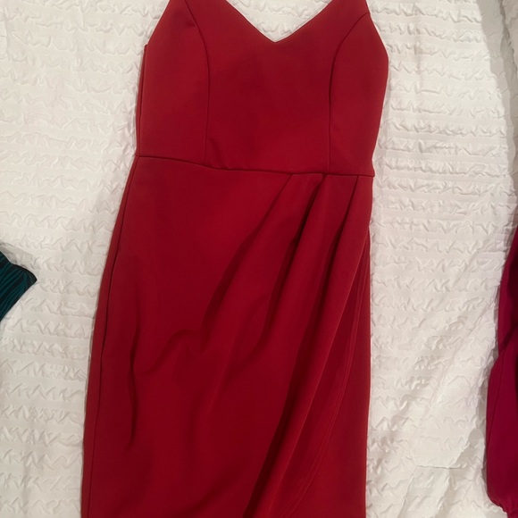 Red Mini Dress - Picture 3 of 4